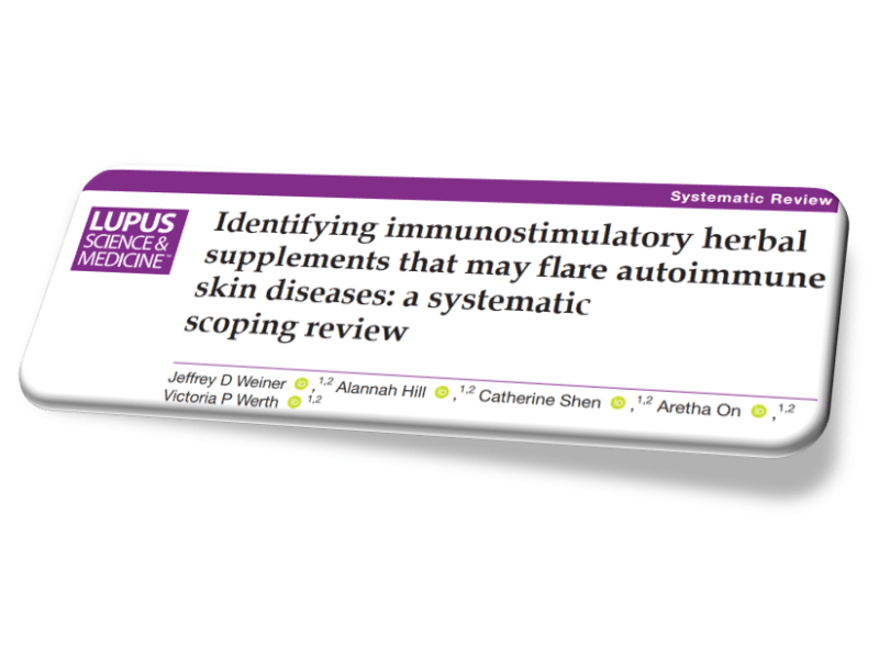 Studi Terbaru Tunjukkan 15 Herbal yang Berpotensi Memicu Flare Pada Penyakit Autoimun dengan Manifestasi&nbsp;Kulit